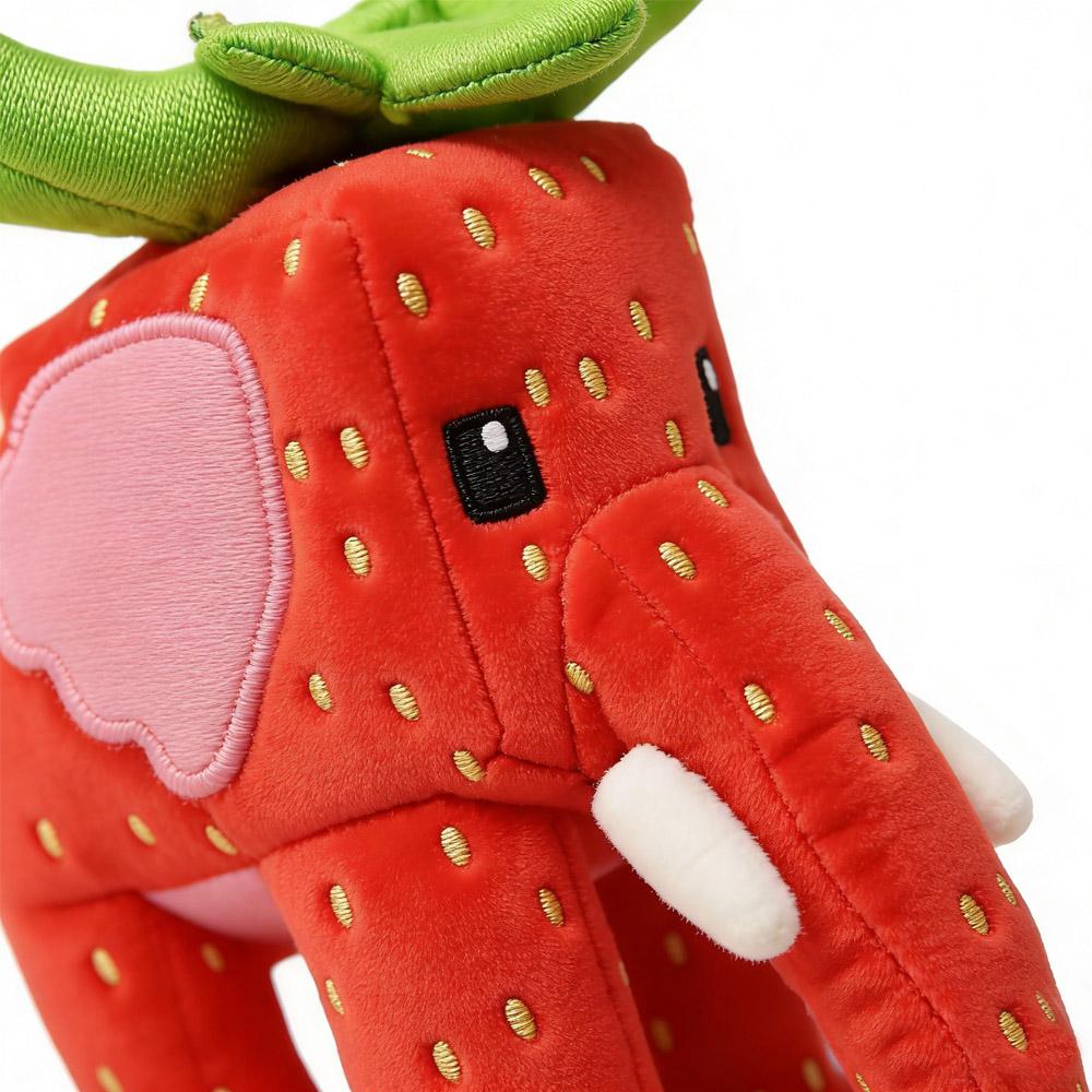 Plyšák Brainrot Strawberry Elephant - 9,8 palce Roztomilé Měkké Plyšové Zvířátko Sběratelský Herní Dárek pro Fanoušky Anime a Videohier