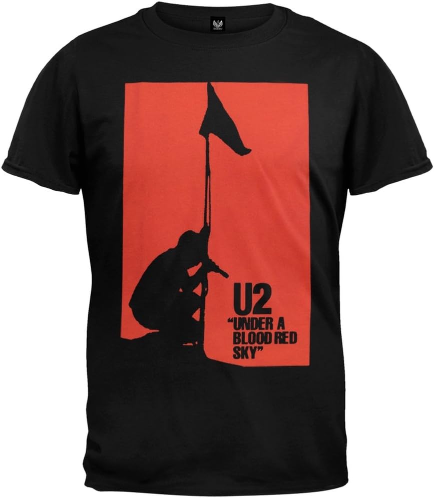 Old Glory U2 - Mens Red Sky Soft T-Shirt XXXXL
