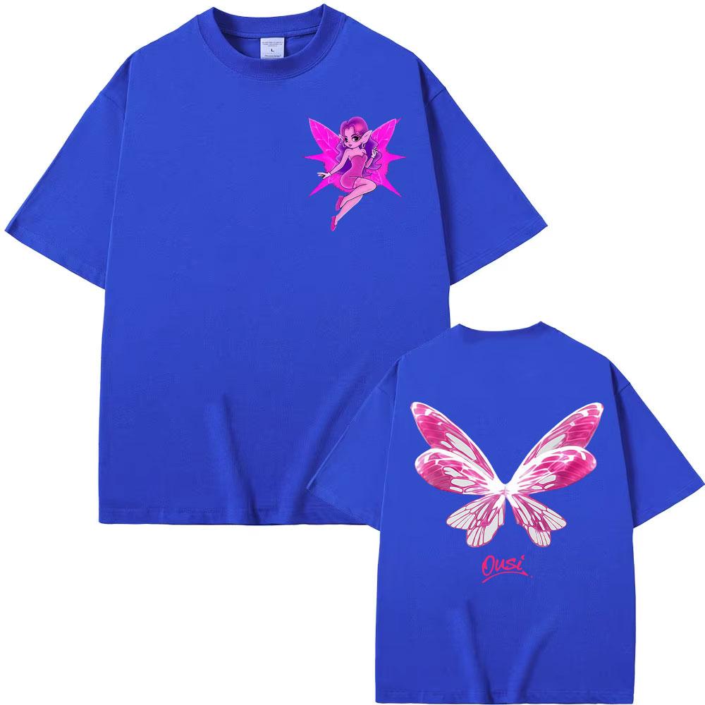 2027 Cool Omar Courtz Por Si Unisexana No Estoy Album Nieuwe Vlinder Grafische T-shirts Unisex WoUnisex High Street 100% Katoen Ronde Hals Los
