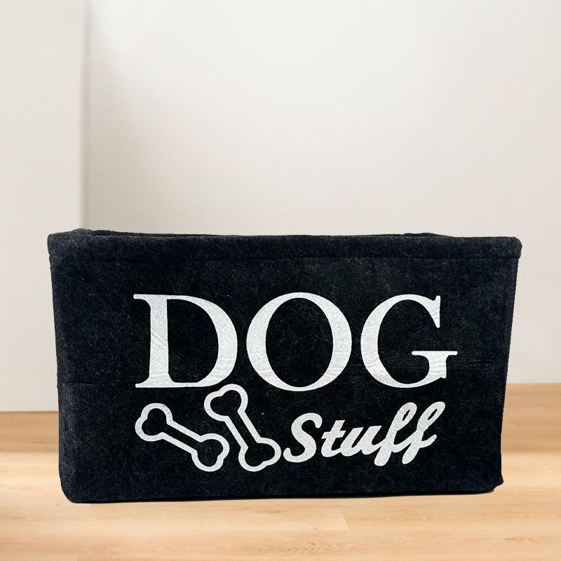 Felt Pet Toy Storage Box - Large Capacity Square Basket for Home Essentials