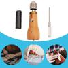 Leather Sewing Awls Tool Set Including Straight/Curved Needle Tip, Sewing Thread & Screwdriver, for Leather Craft Repair