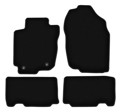 PODSTAWOWE czarne welurowe dywaniki podłogowe dla: Toyota RAV4 IV Hybrid (2013-2019)