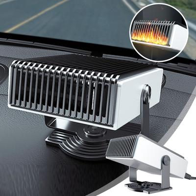 Car Mounted Heater Cross-border 12V Portable Car Heater Defrost Heater 1 180 ° Rotating Car Heater Cooling- Fan Portable Window Defrost Demister