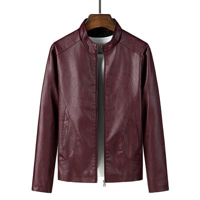 Leather Jacket Men's PU Leather Business Fashion Casual Trend Spring and Autumn New Men's Leather Jacket