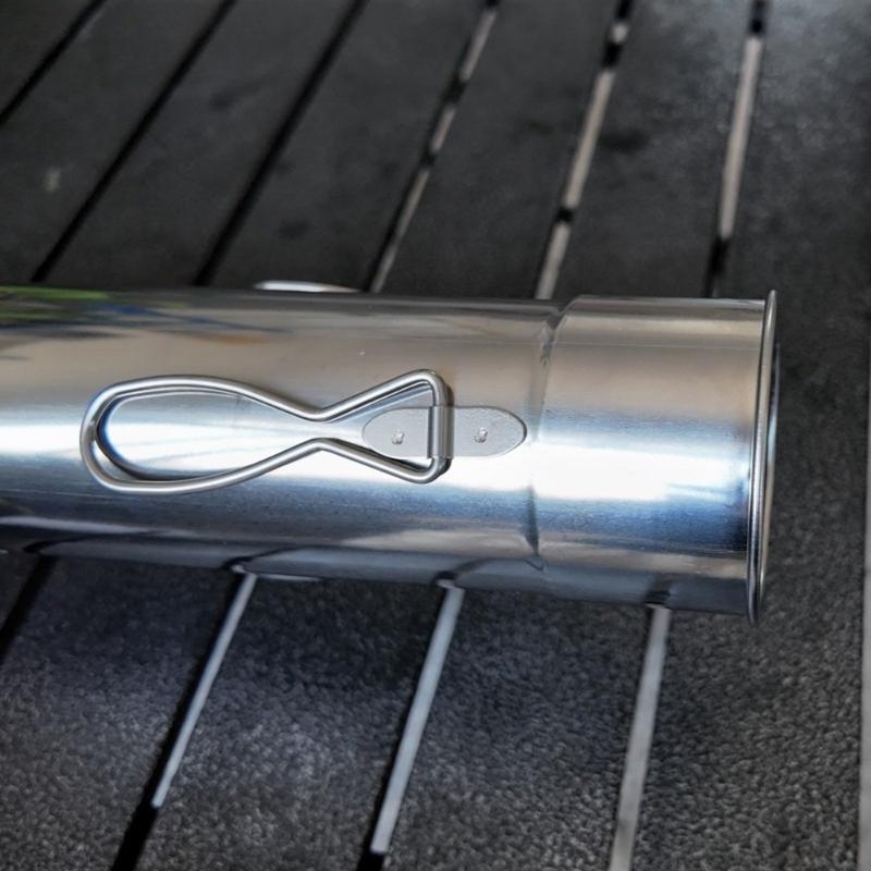 Stainless Steel Fire Resistant Chimney Pipefor Outdoor Camp Stove with Cooling Hole for Heat Dissipation and Tent Protecting