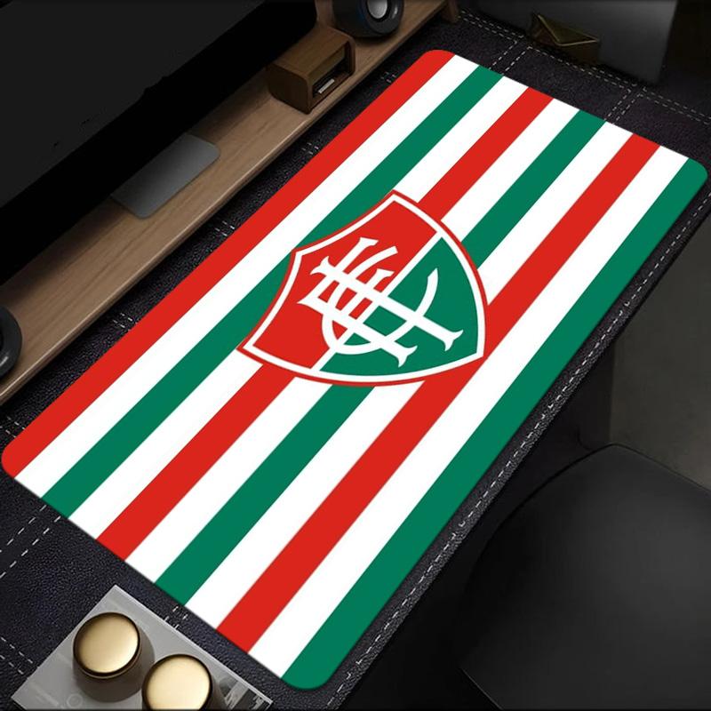 Fluminense Club Crest mouse pad, rubber base, esports desk mat, mouse pad for gamers and office use, gaming desk , easy to clean mat
