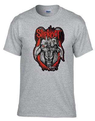 Slipknot Rock Band Rock Music Legends Grey 100% Cotton T-shirt Mens Tees Top -512_Grey-