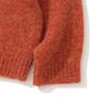 KNITTED (Unisex) Boucle Raglan Crop Round Knit Orange