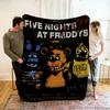 Fnaf Five-nights-At-Freddys Children Warm Soft Anime Blankets for Sofa Bed Cover Blanket Suitable for Birthday Souvenir Gifts