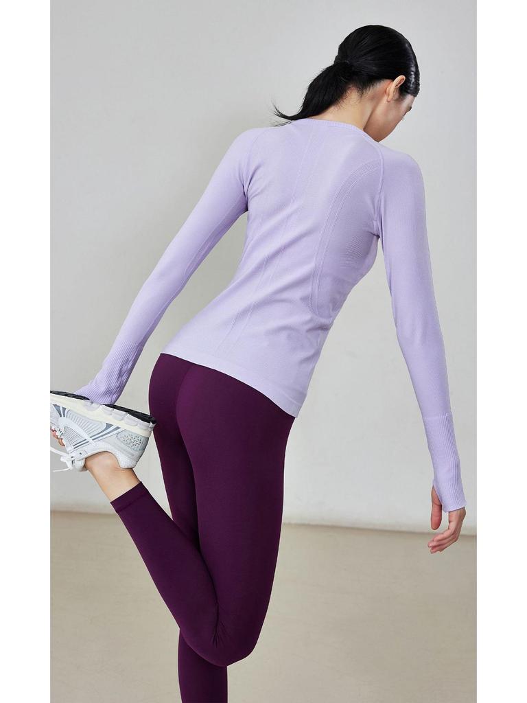 Women's Long Sleeve Round Neck Yoga & Tennis Fitness Top