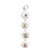 Portable Acrylic Keychain Cartoon Animal Pendant Keyring Fashionable Couples Key Rings Bag Ornament for Pet Owners