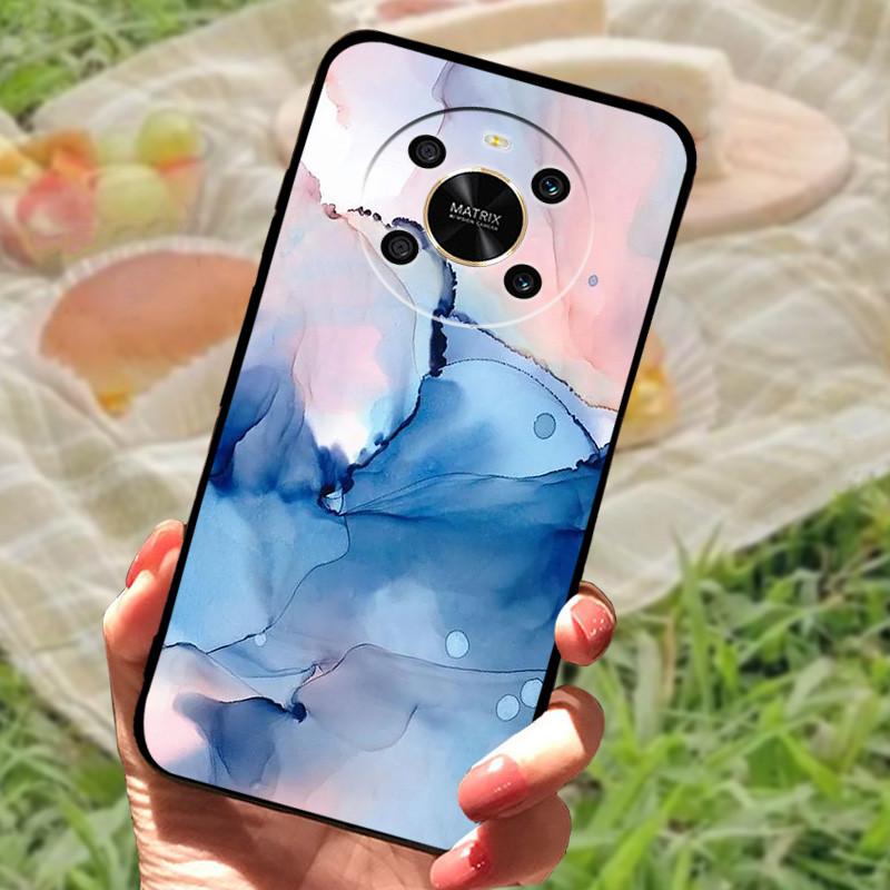 For Honor X 9 4G Case Silicone Soft Marble Protective Covers For Honor X9 Cases Fashion Black Bumper for Huawei Honor X 9 Fundas
