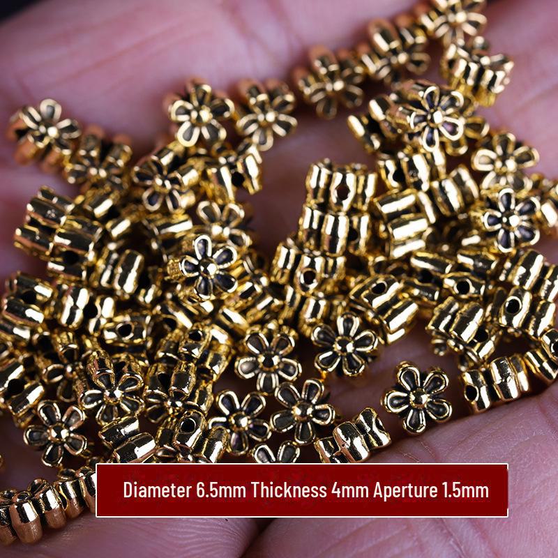 

Бусины из тибетского серебра в форме цветка: Аксессуары для подвесок и браслетов своими руками