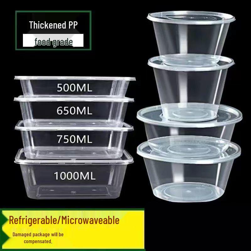 Yangge Disposable Round Plastic Food Container with Lid