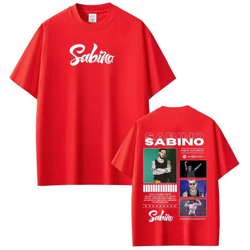 Unisex Harajuku Style Fashion Short Sleeve Casual High Quality TShirt Rapper Sabino Album Tour Printed Women And Men TShirt