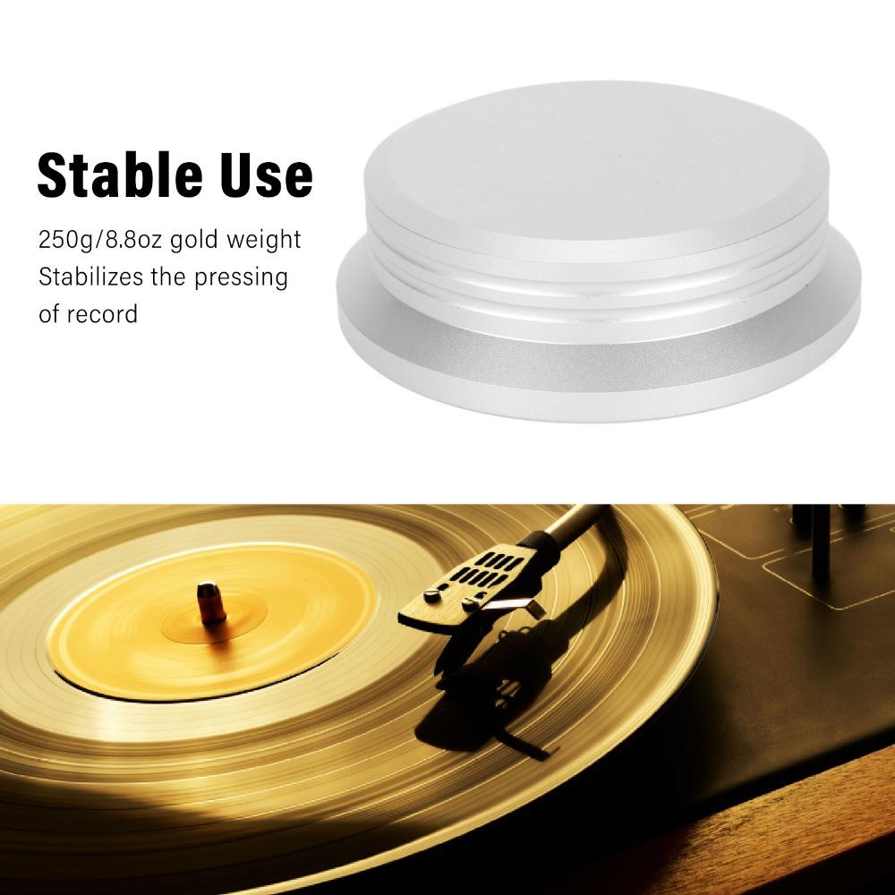 Aluminum Alloy Turntable Weight Clamp Vibration Reduction Disc Stabilizer Weight for LP Record