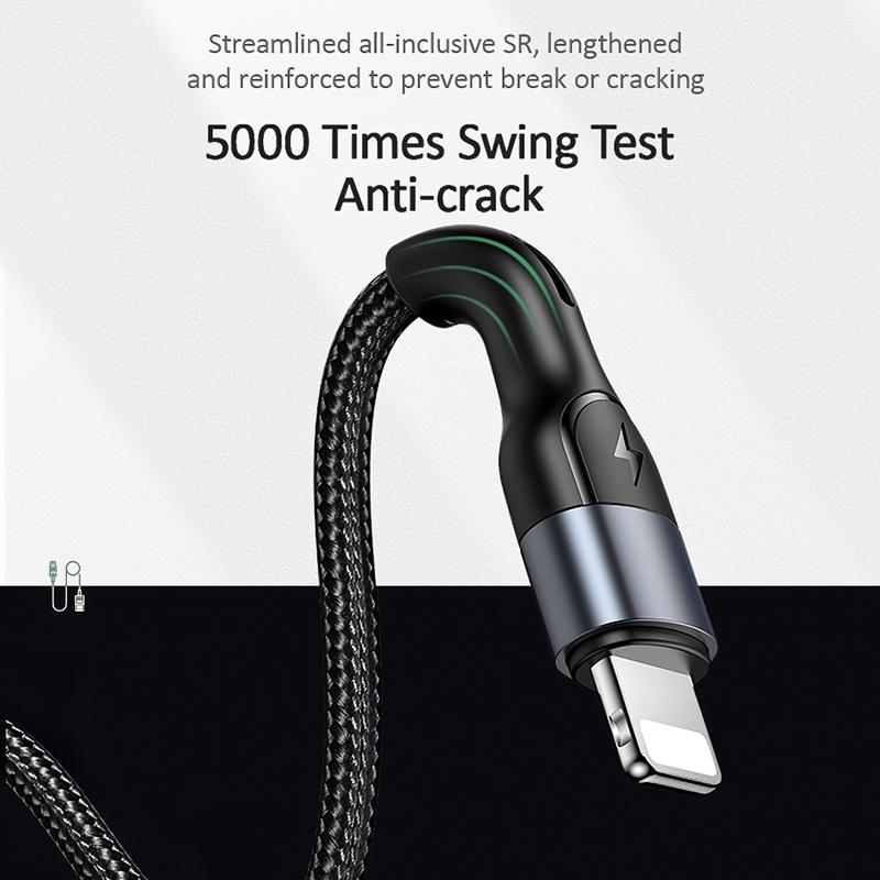 USAMS USB Typ C Lightning Kabel für iPhone 12 13 11 pro max Xs Xr X SE 8 7 6 plus 6s 5s iPad Air mini USB C Schnelllade Datenkabel 4.9