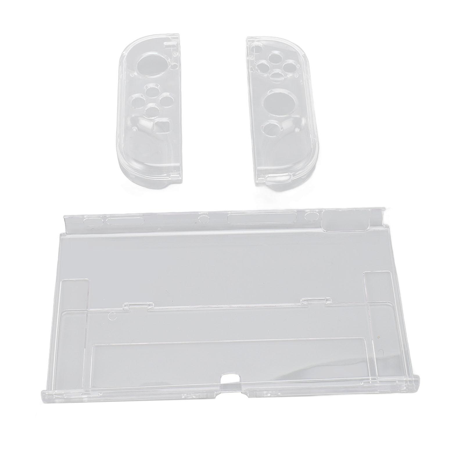 Transparent Case for Switch Dockable Shockproof Scratch Resistant Game Console Back Protective Shell