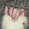 Pure Hand-wearing Armor High-end Aurora Painted Sequins Cat Eye Nail Art