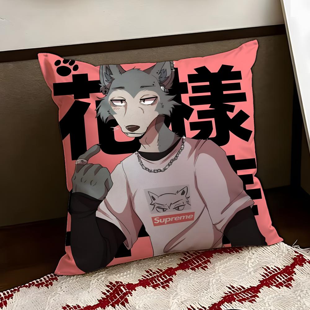 Cartoon BEASTARS Cushion Cover Reversible Soft Durable Pillow Cover Home  Car MultiScene Use for Daily Comfort
