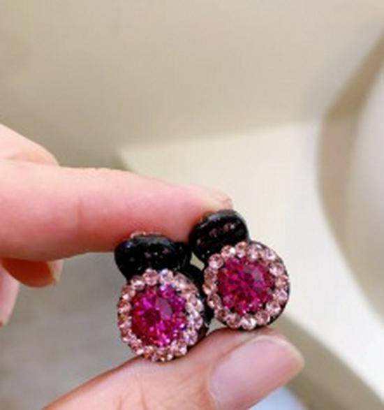 Sparkly Rhinestone Mini Claw Clip for Korean Style Wispy Bangs