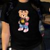 Women Men Cotton T Shirt Round Neck Short Sleeve Tee Fashion Black White Top Comfortable Soft T-Shirts