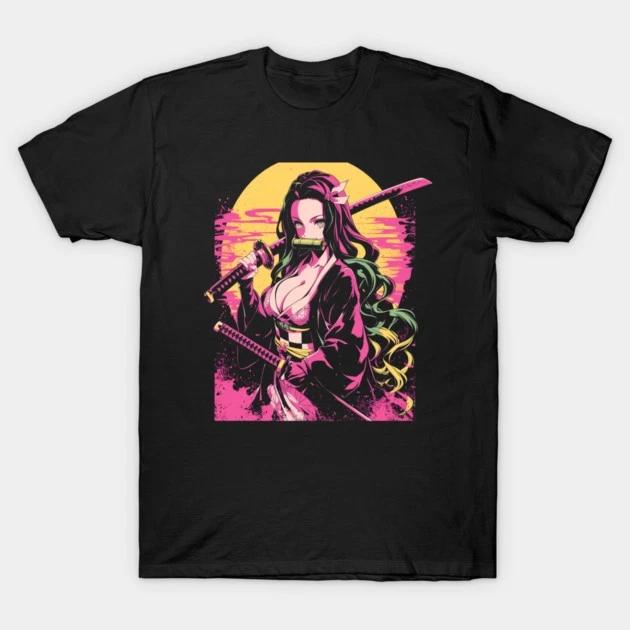 Nezuko Kamado Waifu Shirt Anime Demon Slayer Kimetsu No Yaiba Black T Shirt V9 S