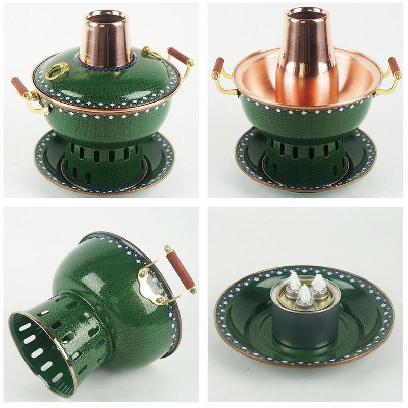 Cloisonne Old Beijing Single Copper Hotpot