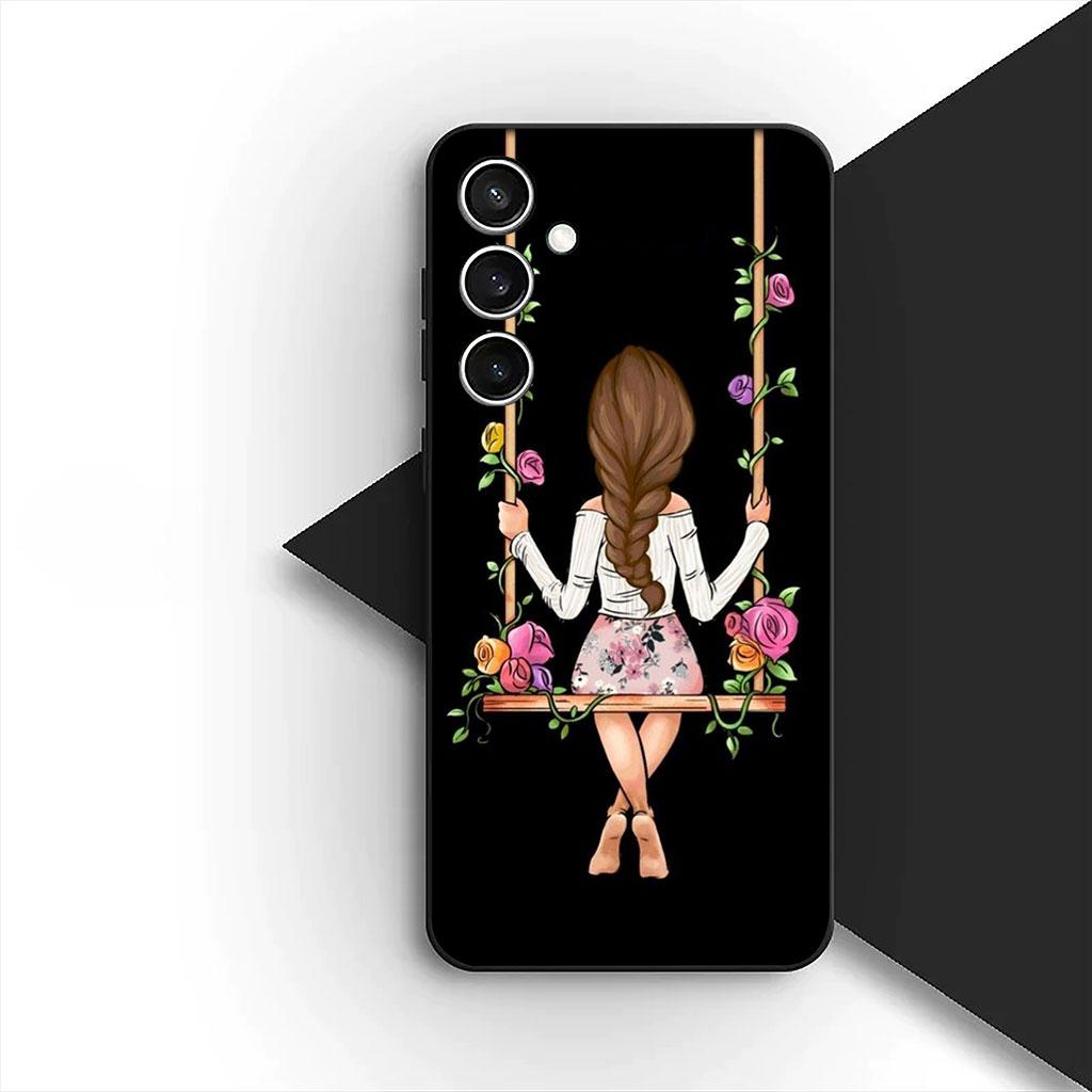 

Casing Phone Cover for Samsung Galaxy S25 S24 S23 FE Ultra Plus S7 Edge S25+ S23+ A56 5G Case Woman Baby Girl Mom Family Boy Galaxy S7 edge