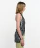 Kimjisu Two Tone Ribbon Paisely Halter-Neck Top _ Black