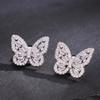 Rhinestones Button Ear Clips for Open Earbuds Women Decorative Earrings Light Luxury Headphone Accessories