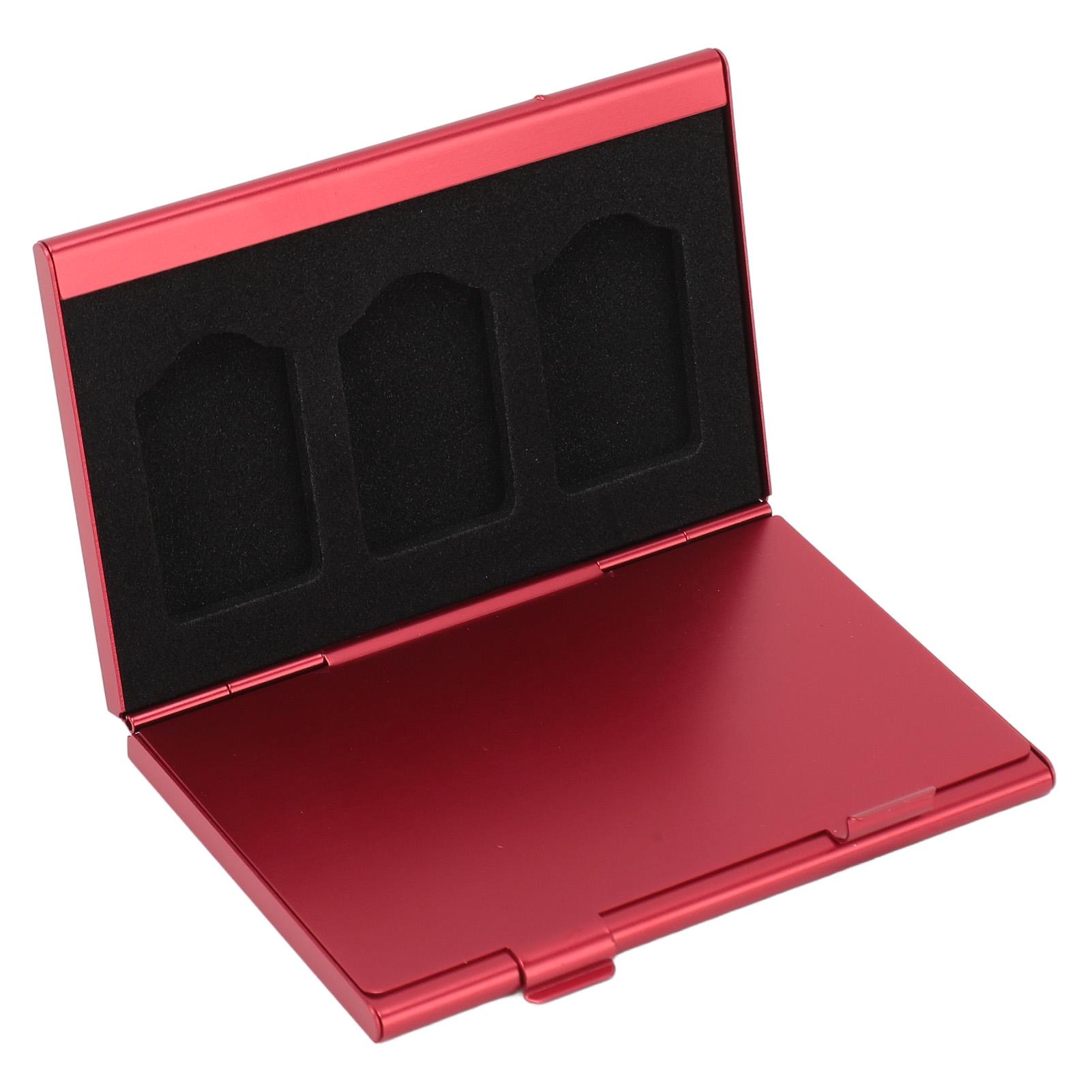 

Game Card Case Aluminum Alloy 6 Slots Ultrathin Portable Game Cartridge Holder for Switch Game Cards Storage Cards Red красный