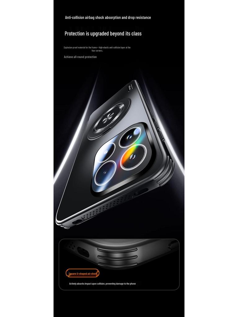Xiaomi17 ProMax Magnetic Stand Heat-Dissipating Drop-Proof Phone Case