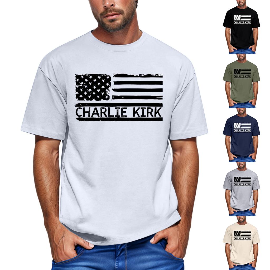 Men'S Fashionable T-Shirt, Street Casual Short Sleeved Clothing