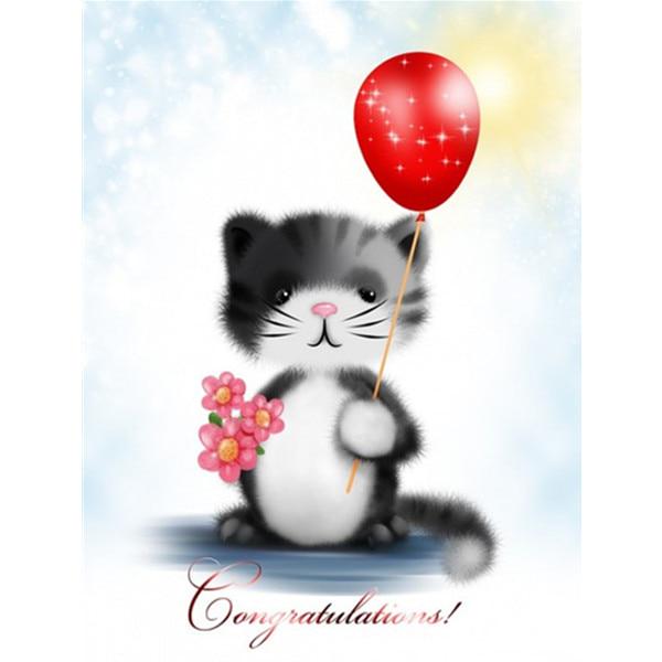 

DIY 5D Алмазная картина мультфильм животных полный круг Алмазная мозаика украшение дома Алмазная вышивка Full Round 20x30CM