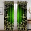 Cortinas Baratas Personalizadas de Gran Tamaño Rojas Elegantes Boho Barrocas de 2 Piezas Finas para Sala de Estar Dormitorio Cocina Oficina Decoración de Cortinas de Ventana