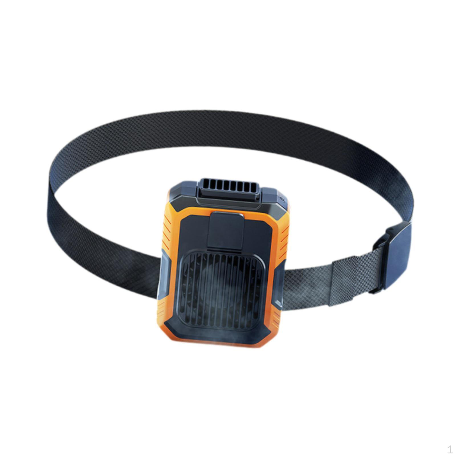 

Поясной вентилятор персональное портативное носимое охлаждающее устройство для фермерской машины рабочий оранжевый оранжевый