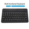 7-inch Bluetooth Keyboard, Lightweight, Compact, Portable, for Laptops and Desktops, Wireless USB Keyboard, Aluminum Alloy, Black