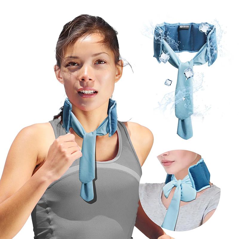 35*9cm Sommer Nackenkühlung Kältegefühl Eis-Schal Eisbeutel Sport-Kopftuch Haustier-Eis-Schal Wiederverwendbar
