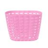 Kids Bike Basket Plastic Thickened Small Front Handlebar Bike Basket for Boys and Girls Pink