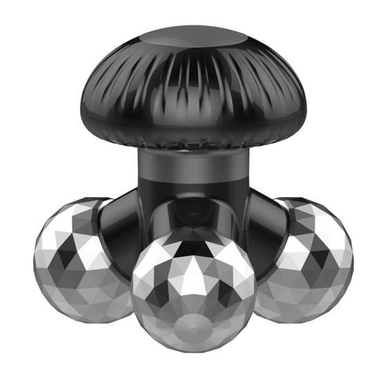 

USB Rechargeable Mini Massager Handheld Vibration Therapy for Neck & Shoulders Portable Pain Relief Device чорний