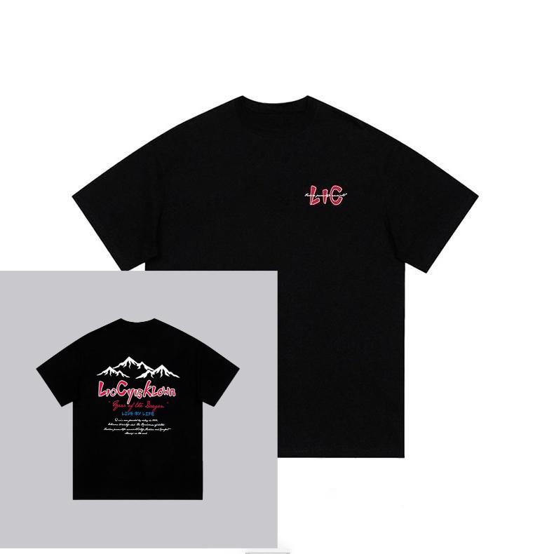 

Mountain Letter Graphic T Shirt Vintage Year of The Dragon Print Casual Cotton Short Sleeve Unisex Hip Hop Outdoor Streetwear 3XL