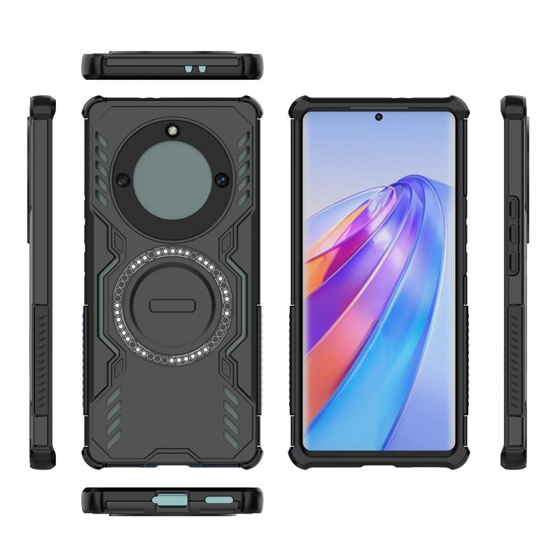 Pouzdro pro Honor X9A Pouzdro pro Honor X9A Anti-knock Armor PC Magnetická adsorpce Bezdrátové nabíjení Zadní kryt pro Pouzdro pro Honor X9A 6,67 palce