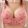 Plus Size Nursing Bra: Printed, Front Closure, Vest Style, for Middle-Aged and Elderly Mothers.