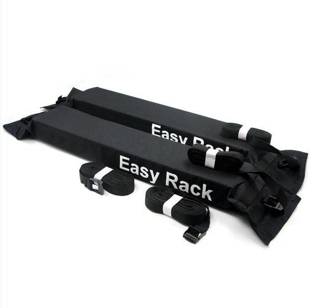 Универсальный автоматический мягкий автомобильный багажник на крышу, открытый багажник на крыше, нагрузка 60 кг багажа чёрный