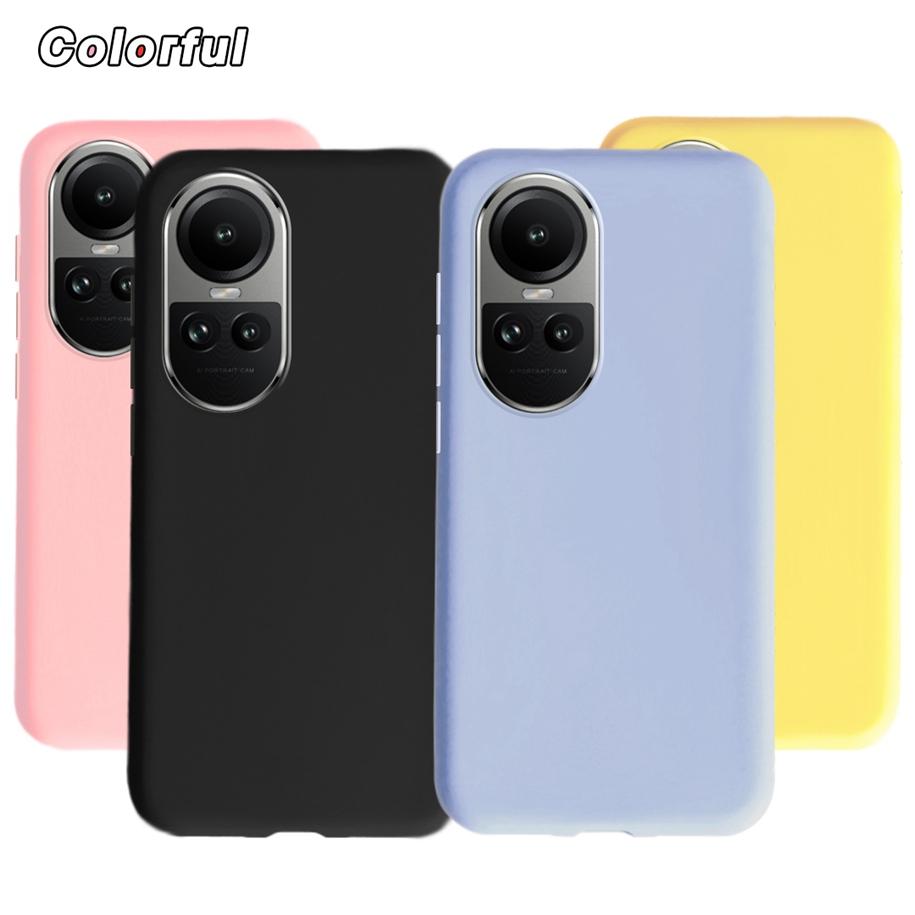 For OPPO Reno 10 Pro 5G Case CPH2525 Liquid Silicone Cover Soft TPU Phone Case For OPPO Reno 10 Pro Plus Bumper Reno10 2023 Capa