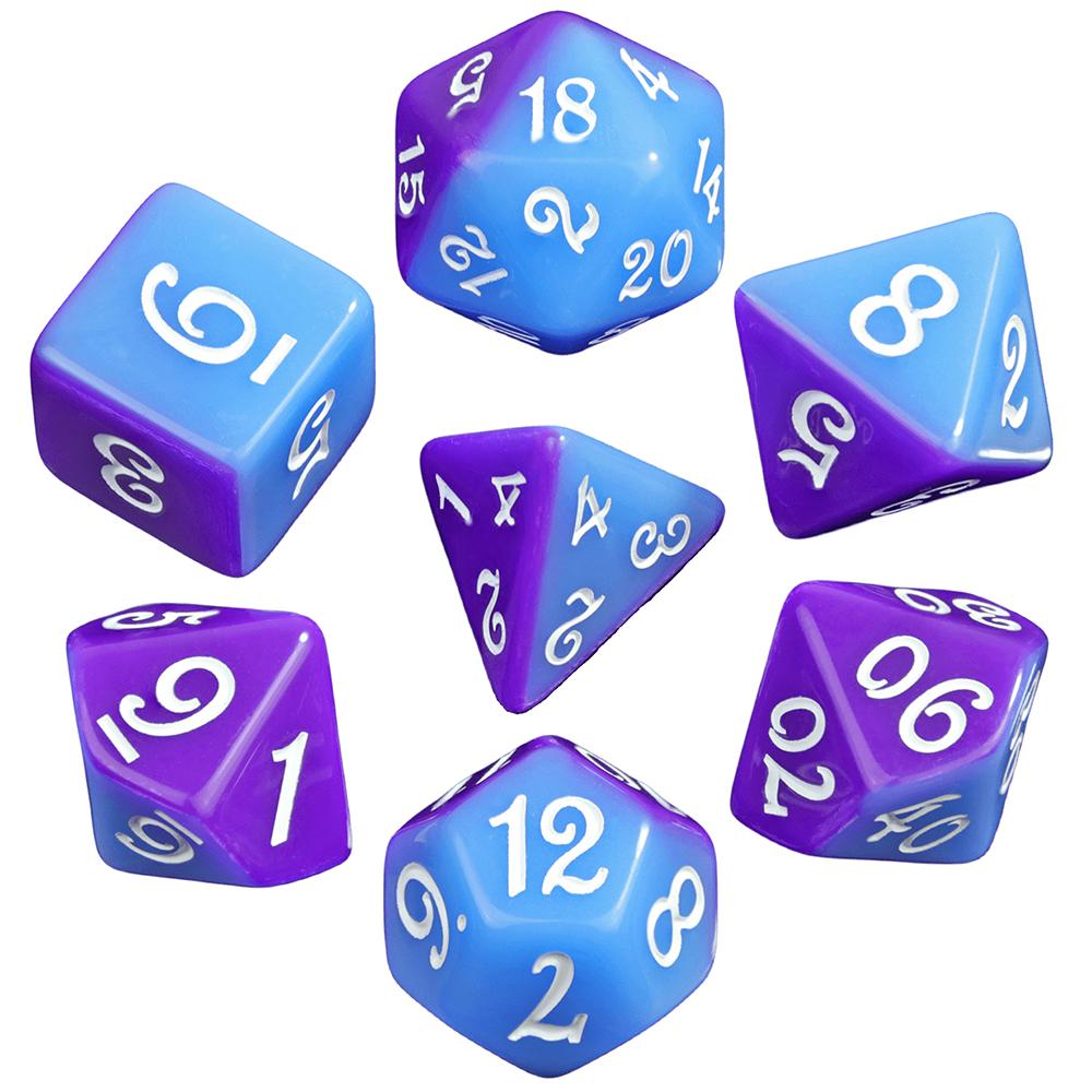 7pcs Splic Colors Game Dice DND Polyhedral Dice Set for DND RPG Table Board Role Playing Games
