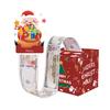 Christmas Money Box Pull-out Cash Gift Box DIY Holiday Money Gift Box with Transparent Bags Christmas Money Holder Pull Box for Kids Adults