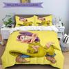 3pcs Dopey Character Bedding Set, Including 1 Quilt Cover and 2 Pillow Shams, Without Filling, Soft and Comfortable Home Bedroom D033