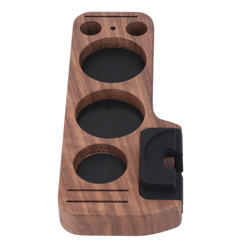 Walnut Wood Tamper Station Base 51mm 54mm 58mm Portafilter Stand Base Barista Use